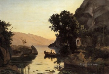 Ver en Riva Tirol italiano plein air Romanticismo Jean Baptiste Camille Corot Pinturas al óleo